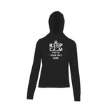 Keep Calm And Let " Your  Text" Premium Female Hoodie