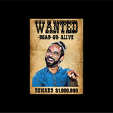 Custom Wanted T-shirt With Cartoon Effect