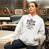 Keep Calm And Let " Your  Text" Premium Female Hoodie